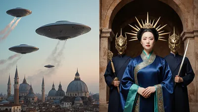 이탈리아 도시의 그림자